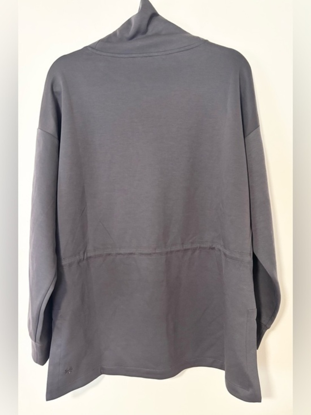 Athleta Allure‎ Cinch Mock Neck Sweatshirt in Gray - Picture 9 of 9